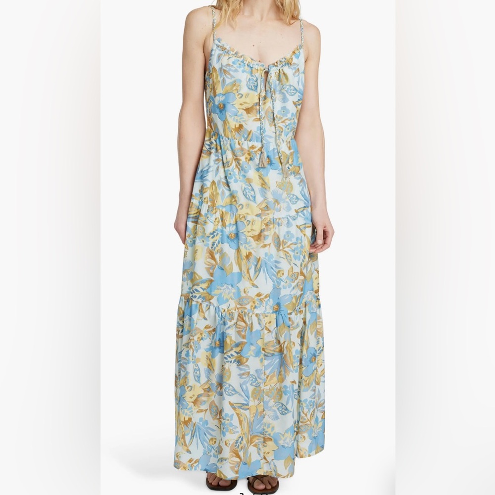 Faherty Sun Chaser Tiered Boho Maxi Dress
